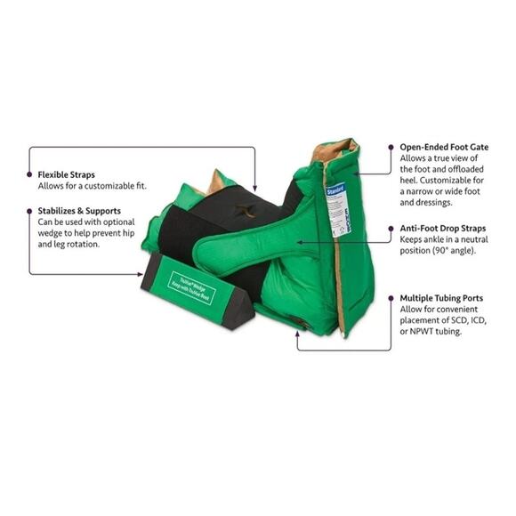 EHOB TruVue Standard Heel Protector Boot With Wedge Size 7 - 12.5" - Picture 2 of 4